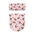 thumbnail image 5 of HELLHERO Toilet Seat Lid Cover Set Set of 2 17"x21" Adds Holiday Charm Holiday Dachshund Paw Prints Pattern, 5 of 8