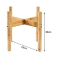 thumbnail image 2 of Bamboo Flower Succulent Stand Window Balcony Tabletop Flower Pot Bracket Plant Pot Display Stand Shelf Home Garden Decor, 2 of 12