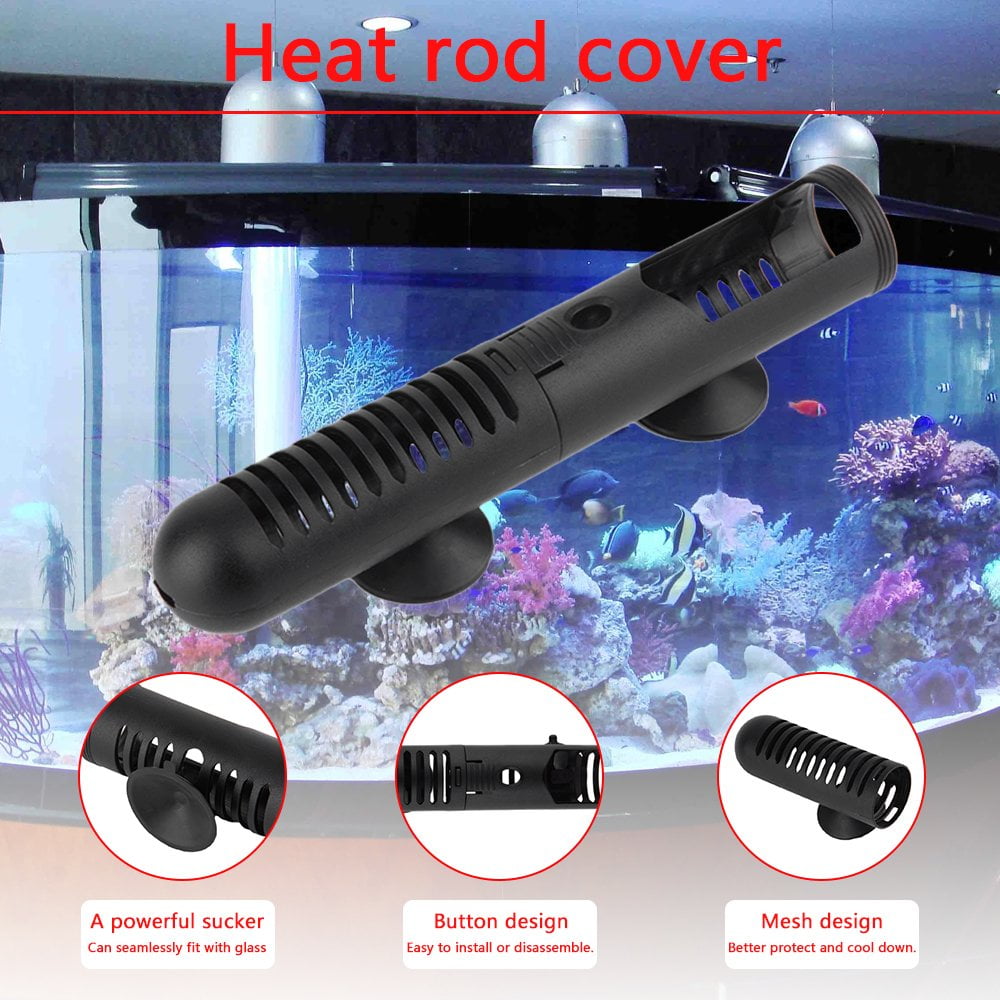 18cm Aquarium Fish Tank Heater Guard Protective Cover Case with Suction
