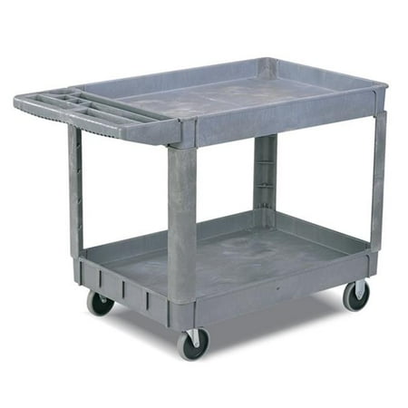 Hu-Lift UD252 31 x 17. 2 inch 2 Shelf Plastic Platform Cart, 550 lbs