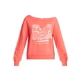 thumbnail image 5 of No Boundaries Off the Shoulder Sweatshirt with Long Sleeves, Women’s and Women's Plus XXS-4X, 5 of 5