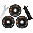 thumbnail image 4 of WEN 7.5-Amp 4-1/2-Inch Corded Angle Grinder with 3 Discs and Case, 94475, 4 of 6
