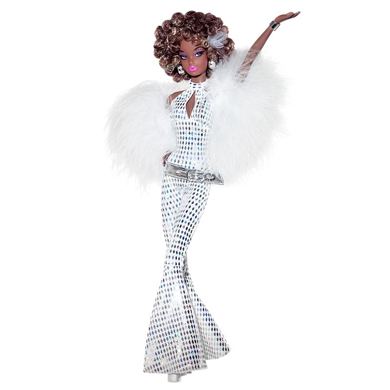 Celebrate Disco Barbie Doll African American Pink Label 2008 Mattel #N2442 