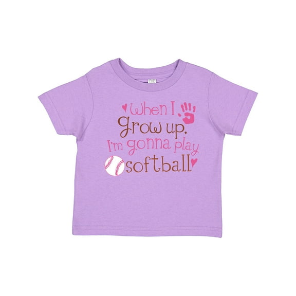 Inktastic Future Softball Player Girls Girls Toddler T-Shirt