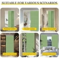 thumbnail image 3 of 100% Blackout Accordion Doors Interior Magnetic Door Curtain Accordion Door Curtain Invisible Applicable Bedroom Room Living Room Doorway （Green 52" W x 78" L 1 Panel, 3 of 5