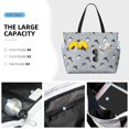 thumbnail image 2 of Wukai Party Shark Cute Print Zipper Bag,large Beach Tote Bag,Waterproof Sandproof Bag,Grocery and Picnic Tote Travel Bag, 2 of 5