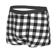 thumbnail image 2 of Naloa Black White Plaid Print Mens Underwear - Boxers for Men, Classic Briefs for Men, 2 of 9