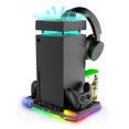 thumbnail image 1 of Cargador Controlador Juego Base Ventilador Refrigeración para Xbox Series X Carga RGB Con Soporte Tarjeta Discos Consola Y, 1 of 9