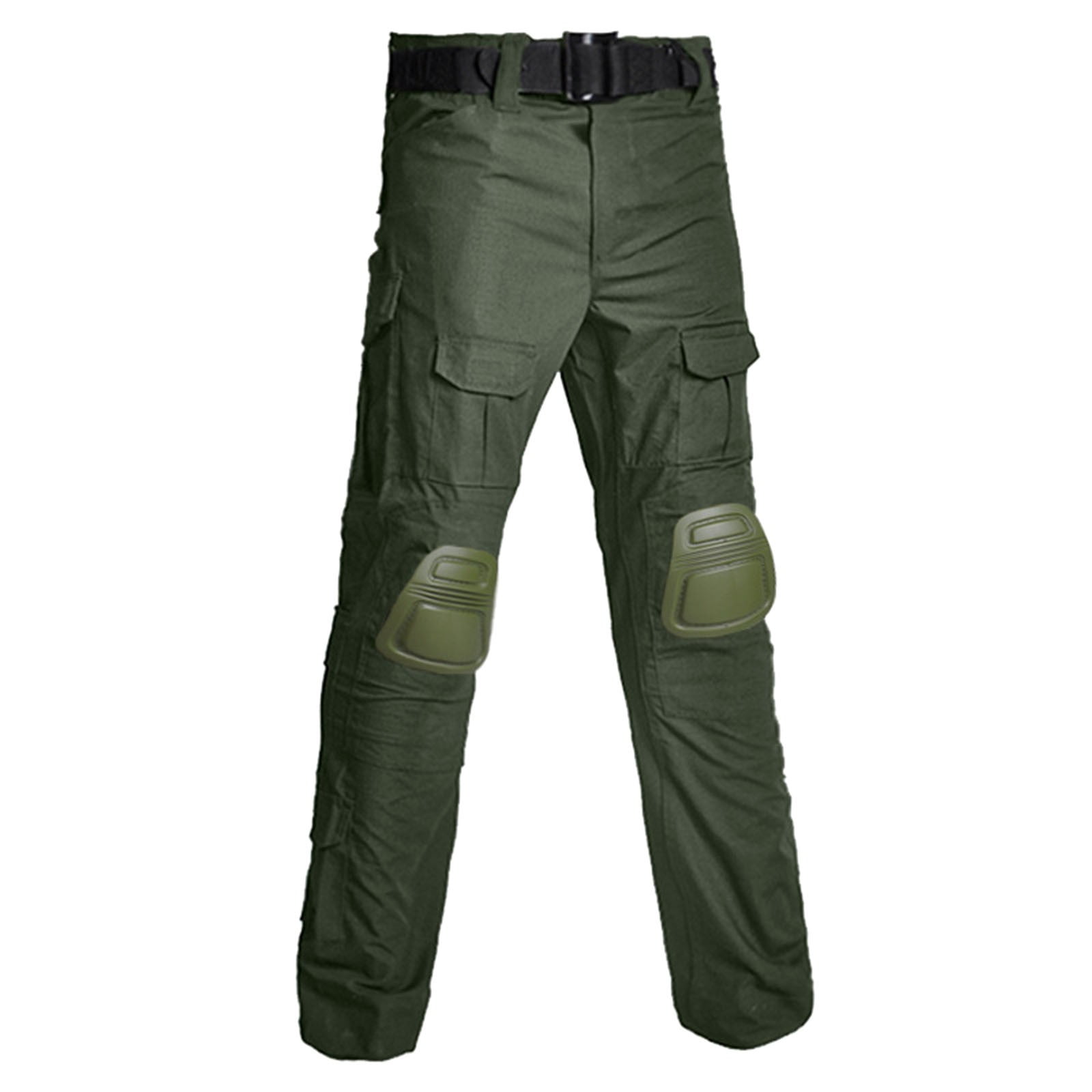 DODADAWANJ Active Fit Cargo Pants for Men with Knee Pads Expandable Waist Breathable Tactical Pants with Multi Pockets Big and Tall Construction Pants for Workout Climbing Hiking
