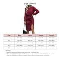 thumbnail image 5 of Vestido de manga larga de color sólido, vestido de color sólido con cintura ajustada, vestido de color sólido con cintura ajustada, vestido de mujer con cintura ajustada, estética elegante, 5 of 5