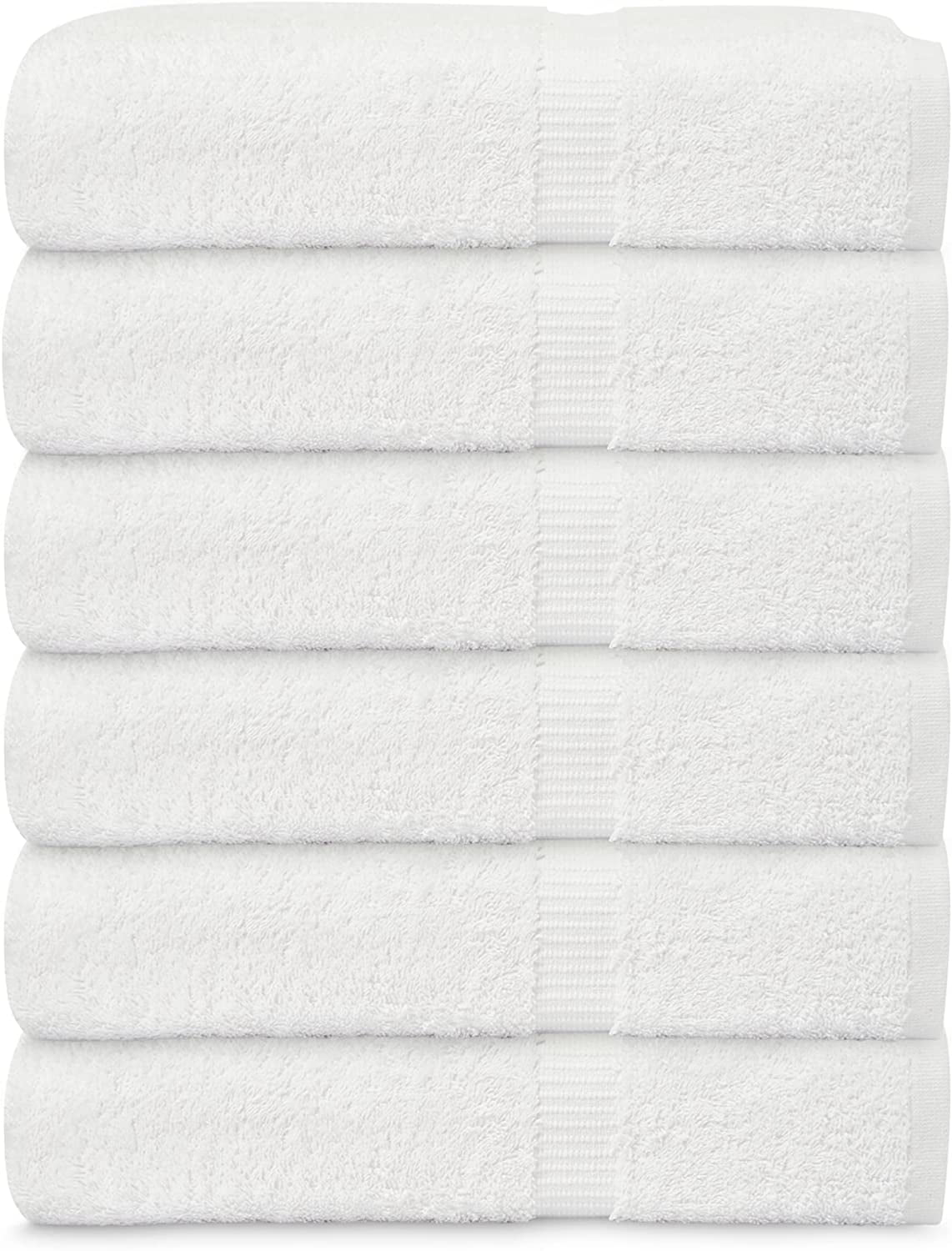 Gold Textiles Premium 100 Cotton White Bath Towel Set 12 Pack 24x50