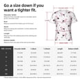 thumbnail image 4 of Bixox Men's Cute Poodle Dog Printed Short Sleeve Skinny Athletic T-Shirt, 4 of 6