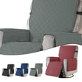 thumbnail image 4 of 1 Seater Recliner Sofa Cover Flannel Armchair Slipcover Plush Velvet Non-Slip Relax Lazy Boy Chair Protector, 4 of 6