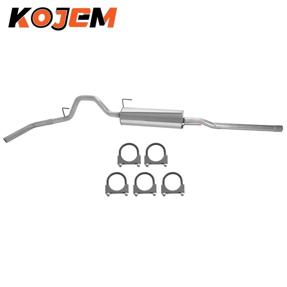 Kojem Exhaust System Assembly for 2004-2008 Ford F-150 145" wheelbase 409 Stainless Steel Silvery