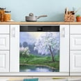 thumbnail image 5 of Coolnut Spring Landscape Painting Dishwasher Magnet Cover, Front Dishwasher Cover Decoration, Home Cabinet Decals Appliances Stickers, Magnetic Sticker Decorative, 5 of 6