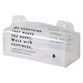 thumbnail image 4 of jesticaly Tissues Cover Transparent Waterproof Desktop Napkin Box Portable Container Office Paper Towel Holder Dispenser White 5Set, 4 of 6