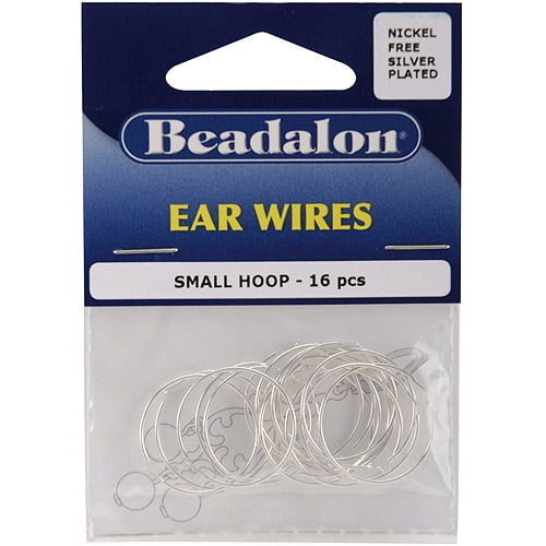 Beadalon Ear Wire Beading Hoops Small 20mm, 14Pack
