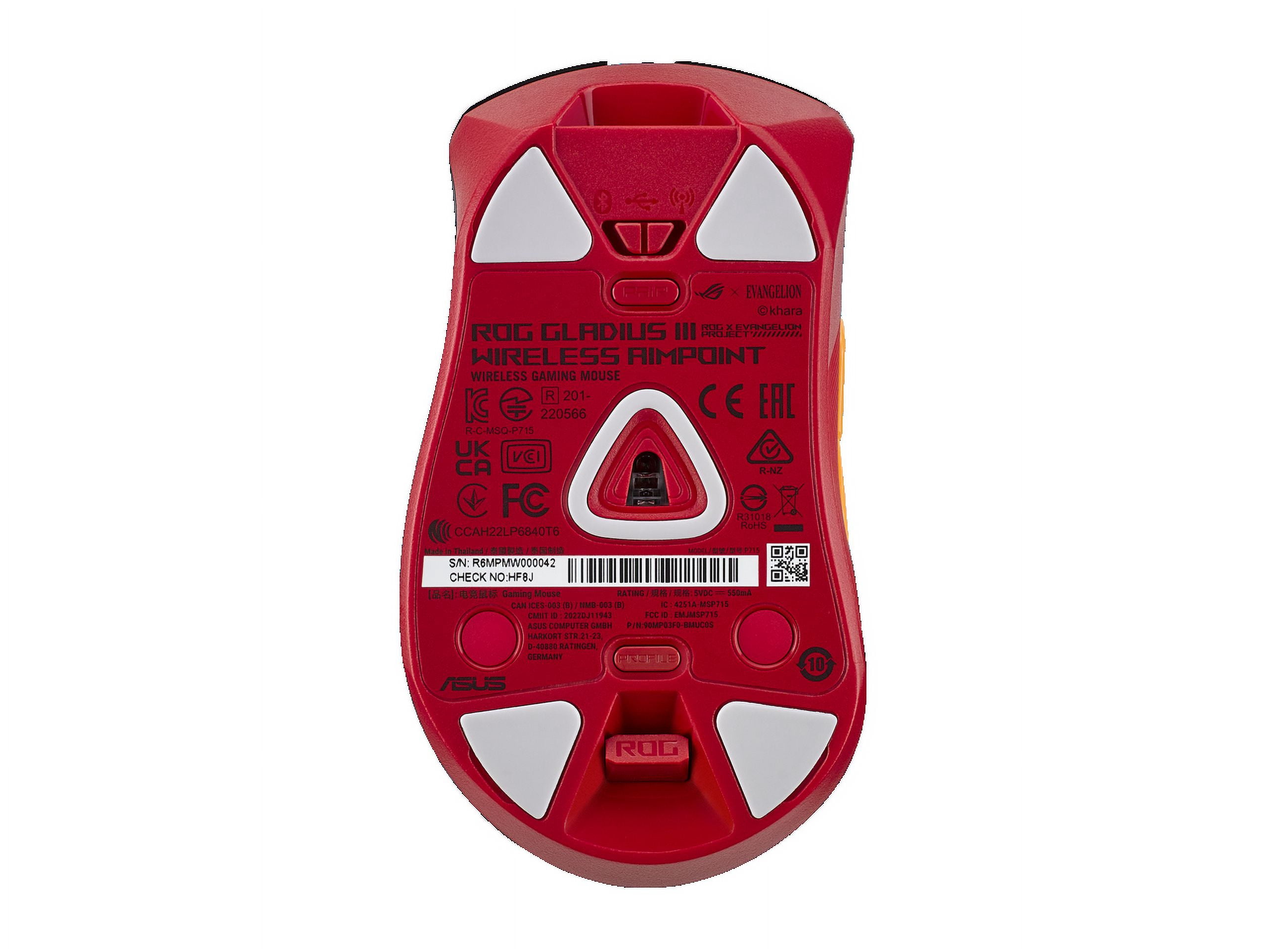 Asus ROG Gladius III Wireless Gaming Mouse, EVA-02 Edition, 36K
