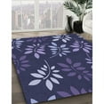 thumbnail image 2 of Ahgly Company Indoor Square Patterned Periwinkle Purple Area Rugs, 4' Square, 2 of 6