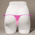 thumbnail image 4 of Ruimatai Women's Sexy Lingerie Thong Underwear Low Waist Tie Dazzling Color T-back Panties Comfortable Soft Breathable for Daily Wear & Couples, 4 of 4