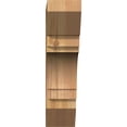 thumbnail image 2 of Ekena Millwork 4"W x 16"D x 16"H Merced Slat Rough Sawn Bracket, Western Red Cedar, 2 of 4