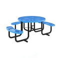thumbnail image 2 of Flash Furniture Creekside Outdoor Picnic Table  46" Round Wheelchair Accessible Blue (SLFEMR46ADABL), 2 of 8