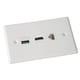 thumbnail image 1 of Placa de pared, interfaz multimedia HD Pared Interfaz multimedia HD Puerto de placa de pared Interfaz multimedia HD Placa de pared Diseñado con precisión, 1 of 8