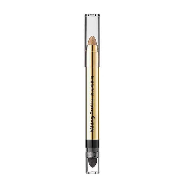 Lápiz de sombra de ojos en crema con dos puntas y brillo, lápiz de sombra de ojos en barra, accesorio para lápiz 8U2L