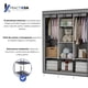 thumbnail image 3 of Closet Ropero Rack Armable Guardaropa Recamara Organización Color Gris Claro, 3 of 6