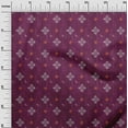 thumbnail image 2 of oneOone Cotton Poplin Fabric Check Kasuri Printed Fabric 1 Yard 56 Inch Wide, 2 of 4