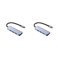 thumbnail image 4 of sweethay Estación de acoplamiento de múltiples puertos USB Hub, divisor de carcasa de aleación de aluminio, convertidor de adaptador de ratón de baja Type3 NO3, 4 of 6