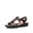 BROWN, variant on Women's Arch Support Sandals Comfortable T-Strap Thong Sandals with Adjustable Buckle Orthotic Casual Beach Walking Summer Flat Sandals