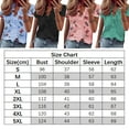 thumbnail image 2 of Askfv Women Ruffle Tops Daily Casual V-Neck Tunic Blouse Solid Color Summer Tops, 2 of 2