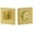 Satin Brass, variant on Viaggio Qadqad_Sc_234 Quadrato Solid Brass Square Backplate Single Cylinder Deadbolt -