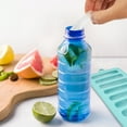 thumbnail image 2 of Mainstays, Ice Cube Tray, Silicone Water Bottle Ice Tray, Aqua, silicone, perfect for chilled drink preparation., 2 of 6