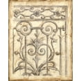 thumbnail image 2 of Meagher, Megan 20x24 White Modern Wood Framed Museum Art Print Titled - Decorative Iron Sketch II, 2 of 4