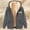 #070-Dark Gray, variant on Cutuoiiu Women's Festive Pattern Sherpa-Lined Hooded Coat Christmas Graphic Fleece Jacket with Drawstring Hood Gifts