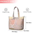 thumbnail image 4 of Pioneer Flower Floral Print Pattern Travel Tote Bags for Women Carry On,Large Weekender Bags for Women Travel,Multi Functional Duffle Bag for Work,Shopping,Sports, 4 of 5