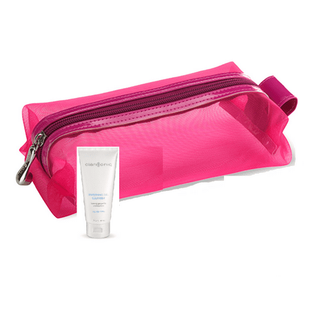 Clarisonic Pink Travel Bag and Refreshing Gel Cleanser 1 (Best Face Wash For Clarisonic)