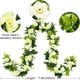 thumbnail image 2 of Oferta por tiempo limitado!Paquete de 2 guirnaldas de flores artificiales, 15,8 pies, rosas falsas, flores de seda, hiedra rosa colgante para boda, arco, fiesta, hogar, jardín, decoración de pared, 2 of 7
