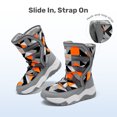 thumbnail image 5 of DREAM PAIRS Boys' Snow Boots, Mid-Calf Winter Boots with Warm Lining, Water-Resistant Upper, Hook-and-Loop Closure and Anti-Slip TPR Outsole, 5 of 6