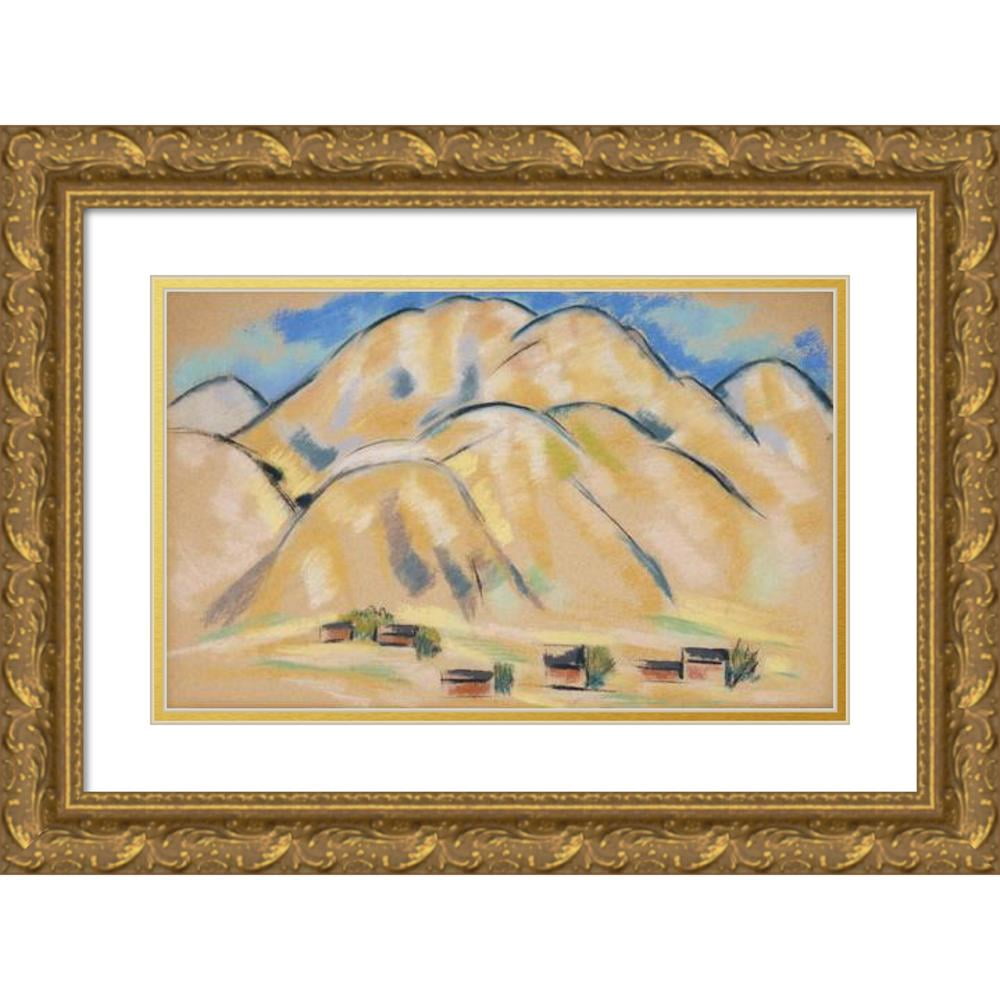 Marsden Hartley 18x13 Gold Ornate Wood Frame and Double Matted Museum