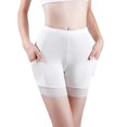 thumbnail image 3 of Blmnix Seamless Women's Panties Boxer Briefs High Waisted Butt Lifting Panties Boxer Lace Panties White Womens Seamless Underwear,XL, 3 of 4