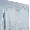 thumbnail image 1 of 1 Pc, Velvet 90"X132" Rectangular Tablecloth - Dusty Blue For Wedding & Event Decor, 1 of 1