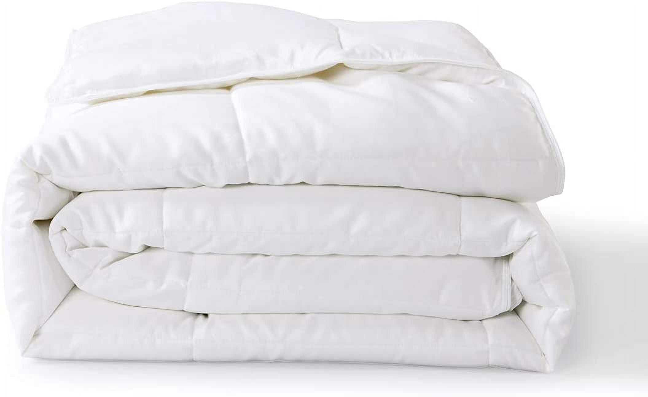 Sheetsnthings Cooling Bamboo Viscose Down Alternative Comforter, All Seasons (Silky Soft and Silent Bamboo Shell) Down Alternative Duvet Insert (Full/Queen Size, 90x90)