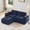 Blue, variant on AISWORD 40" 2-Seat L-Shaped Modular Sectional with 1 Ottoman, Anti-Slip Deep Seat Cloud Sofa, Ready to Use