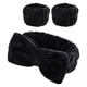 thumbnail image 1 of 6xWristband Spa Diegar Banda para el cabello de tela suave de tela suave para la cabeza de diadema de maquillaje para maquillaje para el cuidado 2 piezas, 1 of 8