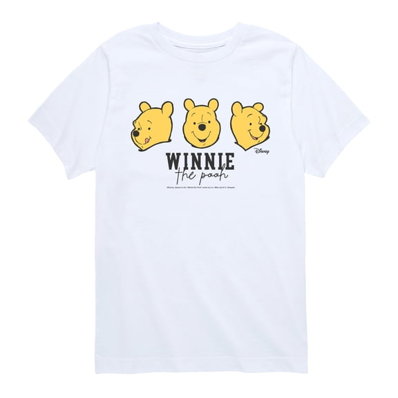 Winnie the Pooh - Pooh Faces - Youth Boys Short Sleeve Graphic T-Shirt
