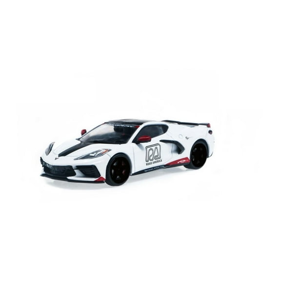 2020 Chevy Corvette C8 Stingray Coupe, White - Greenlight 86623 - 1/43 Scale Diecast Model Toy Car
