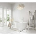 thumbnail image 3 of Elegant Kitchen and Bath 59 inch Soaking Bathtub in Glossy White with Brushed Nickel Trim, 3 of 8